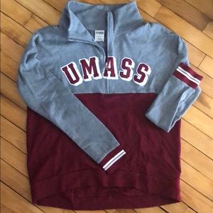 PINK UMASS 1/4 zip
